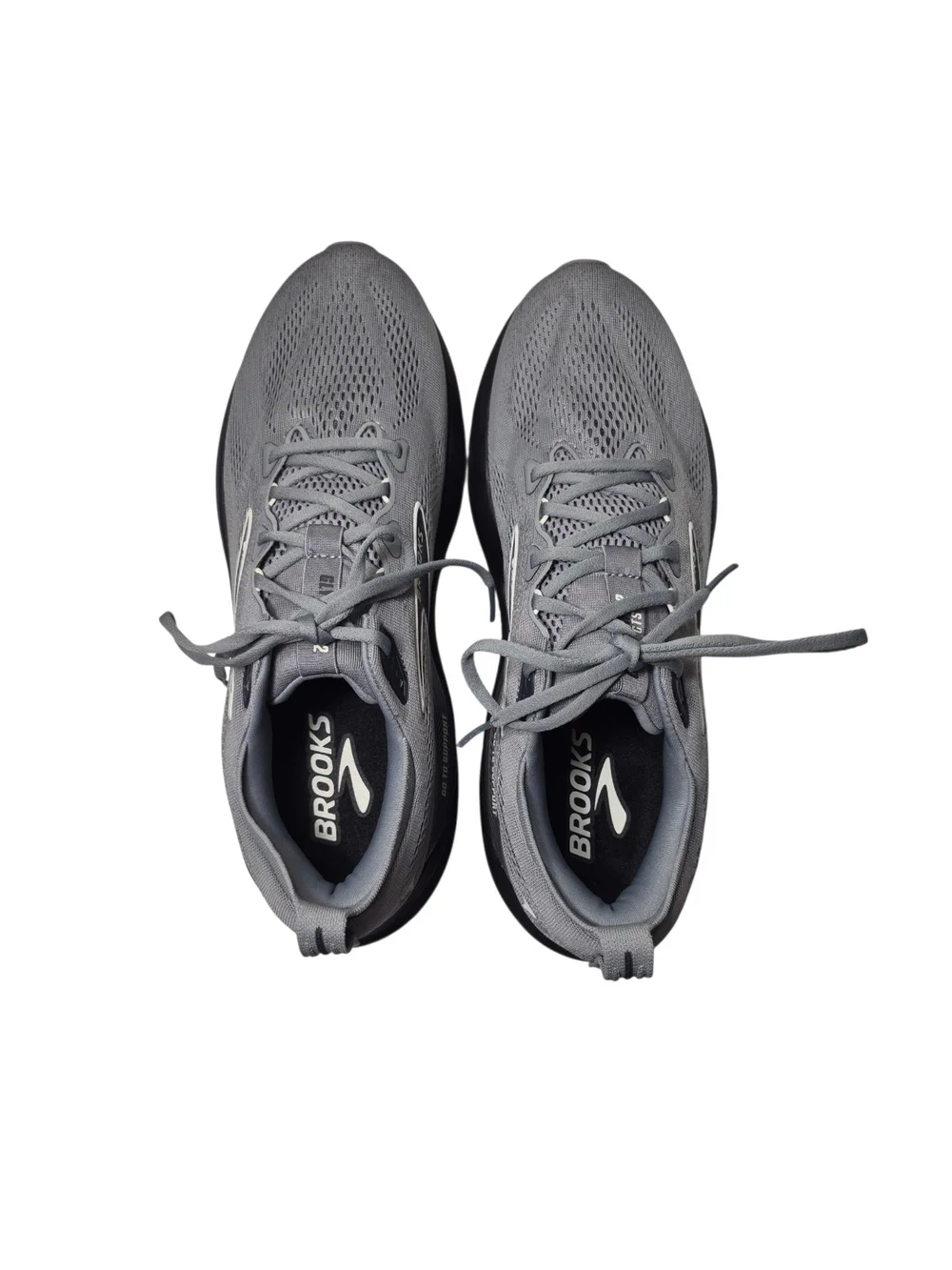 Brooks Glycerin 22 GTS Mens Running Shoes Gray Black Size 13D